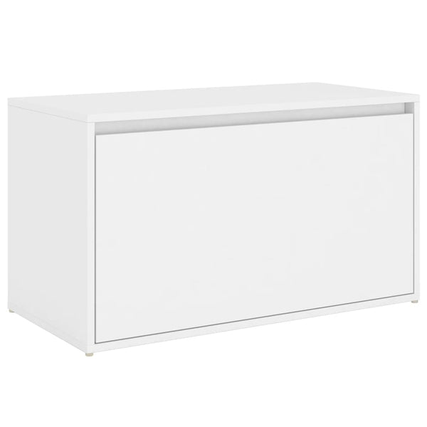 Weiße Flurbank Sextilia 80x40x45cm (Holz)
