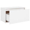 Weiße Flurbank Sextilia 80x40x45cm (Holz)