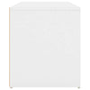Weiße Flurbank Sextilia 80x40x45cm (Holz)