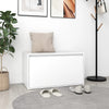 Weiße Flurbank Sextilia 80x40x45cm (Holz)