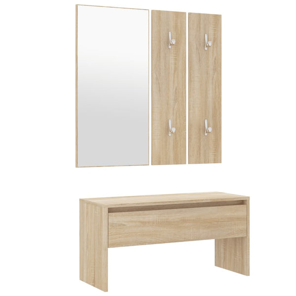 Dielenmöbel-Set Sofie (Sonoma-Eiche Holz)
