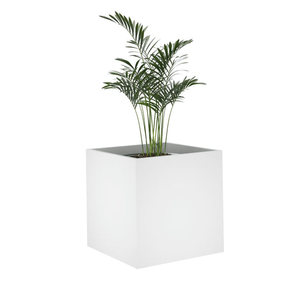 Weißer Blumenkasten Oprica 40x40x40cm (Holz)