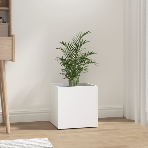 Weißer Blumenkasten Oprica 40x40x40cm (Holz)