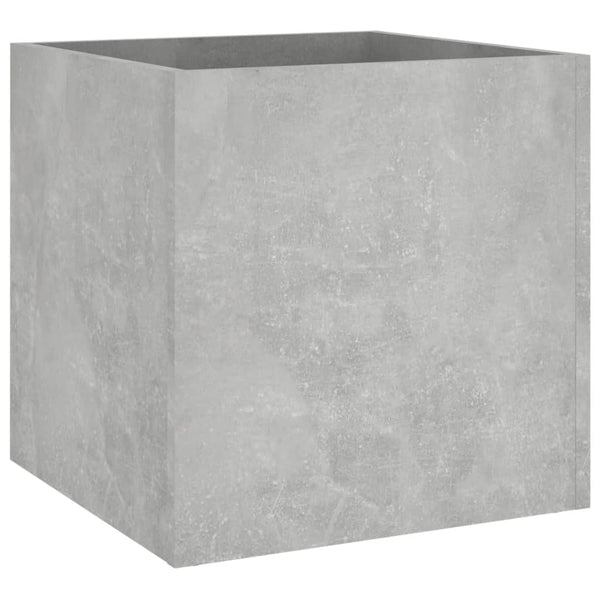 Betongrauer Blumenkasten Oprica 40x40x40cm (Holz)