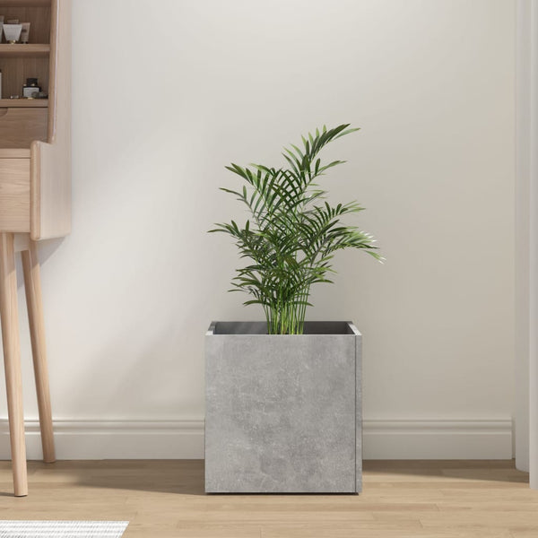 Betongrauer Blumenkasten Oprica 40x40x40cm (Holz)