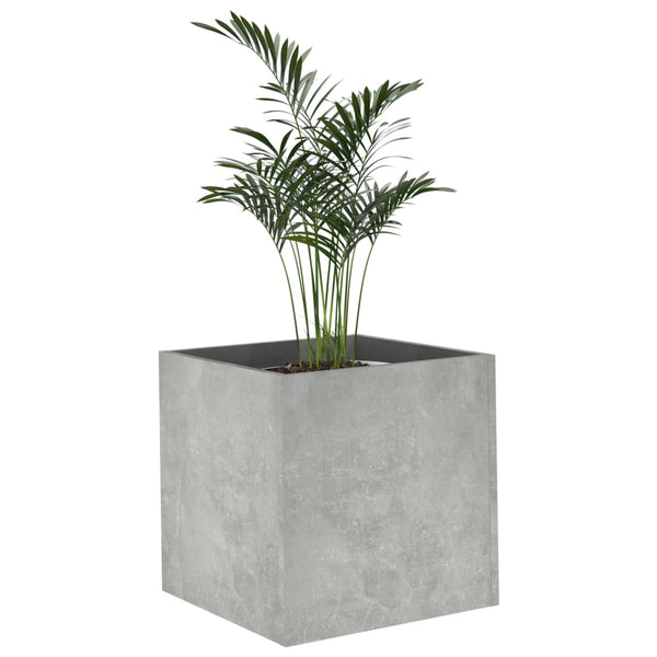 Betongrauer Blumenkasten Oprica 40x40x40cm (Holz)