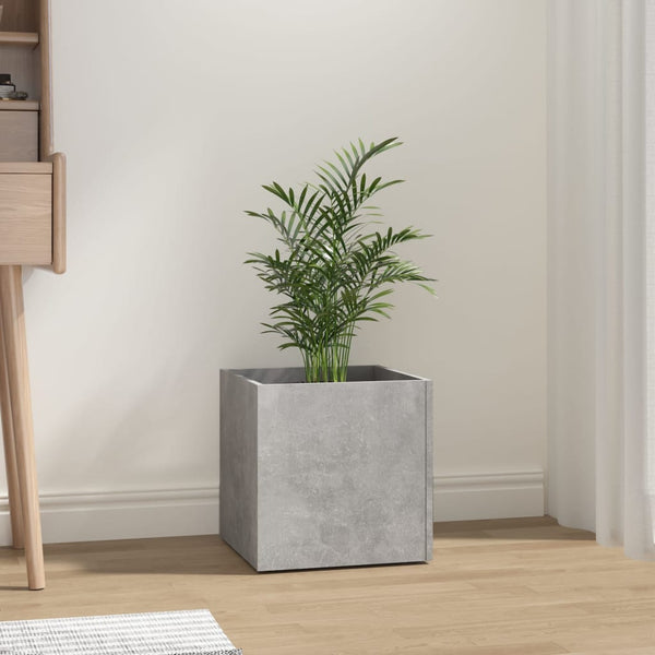 Betongrauer Blumenkasten Oprica 40x40x40cm (Holz)