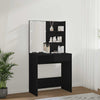 Schwarzer Schminktisch mit LED-Beleuchtung Flintoaca 74,5x40x141cm
