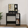 Schwarzer Schminktisch mit LED-Beleuchtung Gioni 86,5x35x136cm