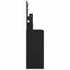 Schwarzer Schminktisch mit LED-Beleuchtung Gioni 86,5x35x136cm