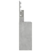 Betongrauer Schminktisch mit LED-Beleuchtung Gioni 86,5x35x136cm