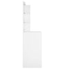 Weißer Corci Schminktisch mit LED-Beleuchtung, Maße 60x40x140cm
