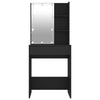 Schwarzer Schminktisch mit LED-Beleuchtung Corci 60x40x140cm