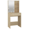 Frisiertisch Sonoma-Eiche mit LED-Beleuchtung Corci 60x40x140cm