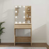 Frisiertisch Sonoma-Eiche mit LED-Beleuchtung Corci 60x40x140cm