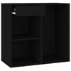 Schwarzer Kosmetikschrank Scarlet 80x40x75cm (Holz)