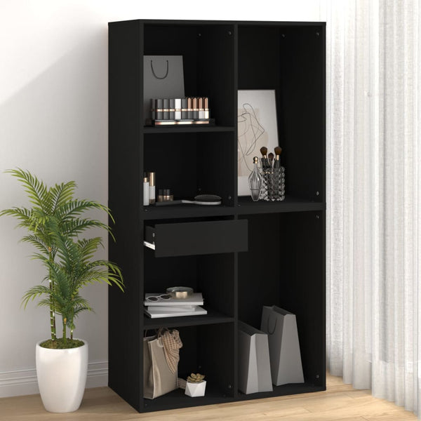 Schwarzer Kosmetikschrank Scarlet 80x40x75cm (Holz)
