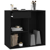 Schwarzer Kosmetikschrank Scarlet 80x40x75cm (Holz)