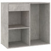 Kosmetikschrank Scarlet, grau, 80x40x75cm (Holz)
