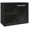 Schwarzer Kosmetikschrank Frodita 80x40x65cm (Holz)