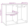 Schwarzer Kosmetikschrank Frodita 80x40x65cm (Holz)