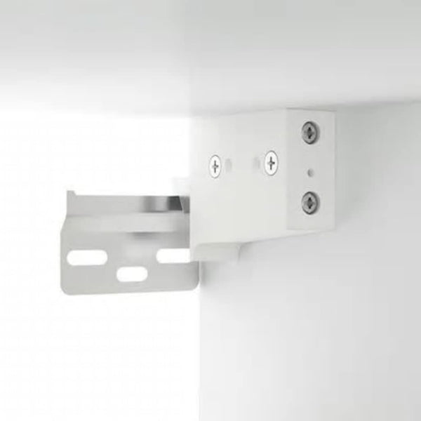 Weißer Spiegelschrank mit LED-Beleuchtung Sergie 76x15x55cm