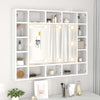 Weißer Spiegelschrank mit LED-Beleuchtung Zornela 91x15x76,5cm