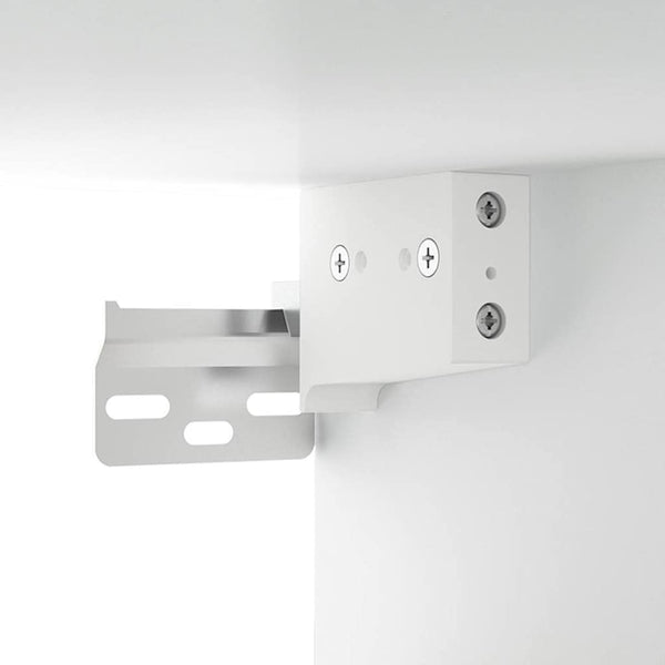 Weißer Spiegelschrank mit LED-Beleuchtung Zornela 91x15x76,5cm