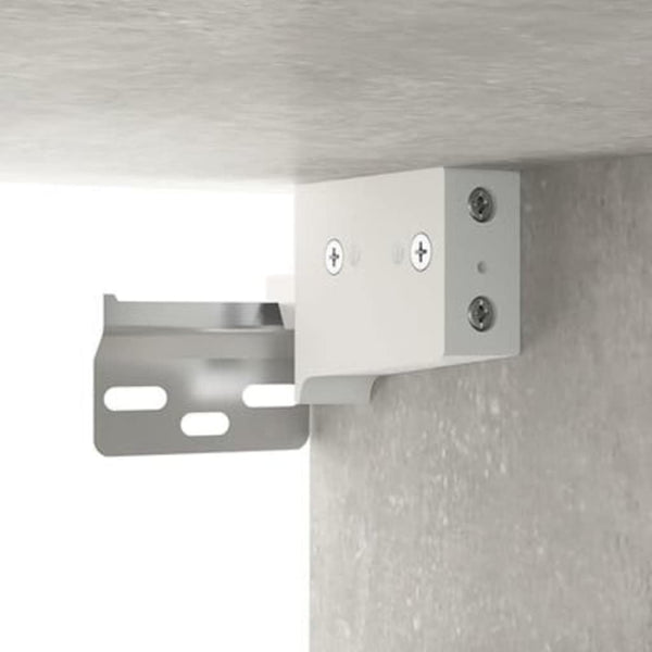 Spiegelwandschrank betongrau mit LED-Beleuchtung Roby 70x16,5x60cm