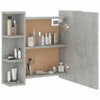 Spiegelwandschrank betongrau mit LED-Beleuchtung Roby 70x16,5x60cm