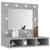 Spiegelschrank betonfarben mit LED-Beleuchtung Bliznicov 60x31,5x62cm