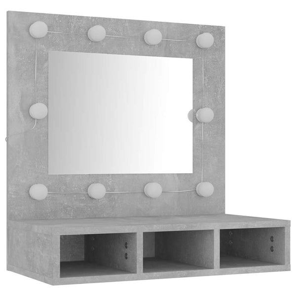 Spiegelschrank betonfarben mit LED-Beleuchtung Bliznicov 60x31,5x62cm
