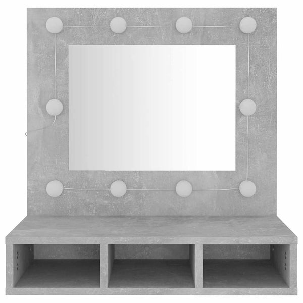 Spiegelschrank betonfarben mit LED-Beleuchtung Bliznicov 60x31,5x62cm