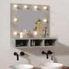 Spiegelschrank betonfarben mit LED-Beleuchtung Bliznicov 60x31,5x62cm