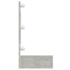 Badezimmerspiegel mit LED-Beleuchtung in Beton-Grau Mariusiana 90x31,5x62cm