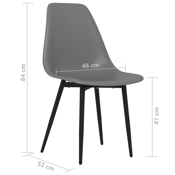Harmaa ruokatuolit Heide (2 kpl pp)