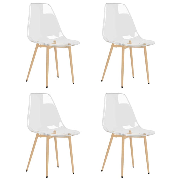 Läpinäkyvä ruokatuolit Renei (4 kpl pet)