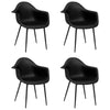Schwarze Esszimmerstühle Erby (4er Set)