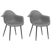 Harmaa ruokatuolit Erby (2 kpl)