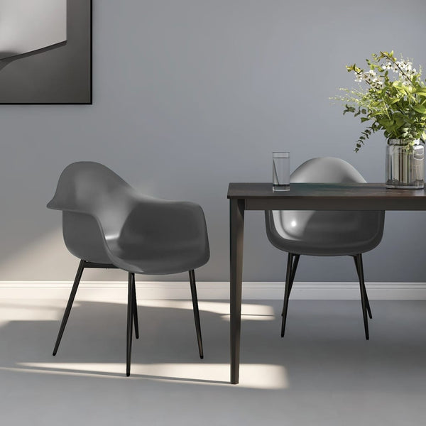 Harmaa ruokatuolit Erby (2 kpl)
