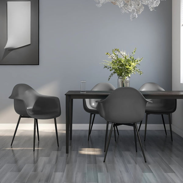 Harmaa ruokatuolit Erby (4 kpl)