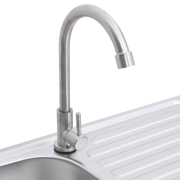 Edelstahl-Campingwaschbecken mit Wasserhahn Alexandry