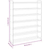 Brauner Schuhschrank Darian 90x24x117cm (Holz)