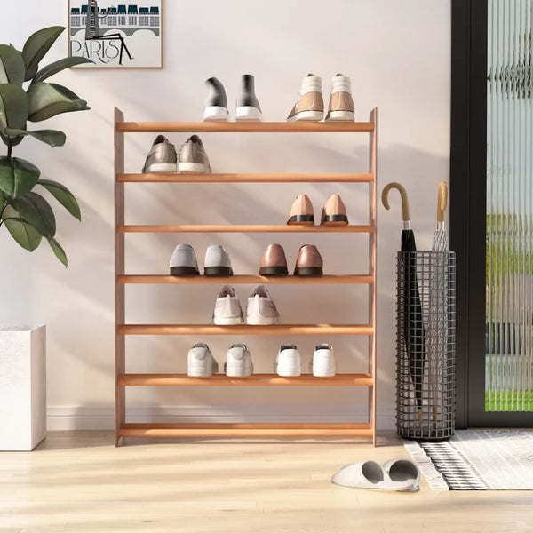 Brauner Schuhschrank Darian 90x24x117cm (Holz)