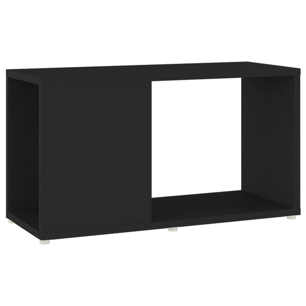 Schwarzer TV-Ständer Donald, 60x24x32cm (Spanplatte)