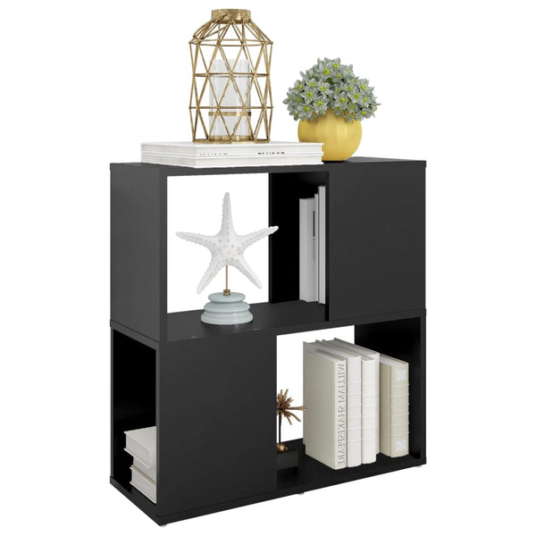Schwarzes Bücherregal Donald\ 60x24x63cm (Holz)