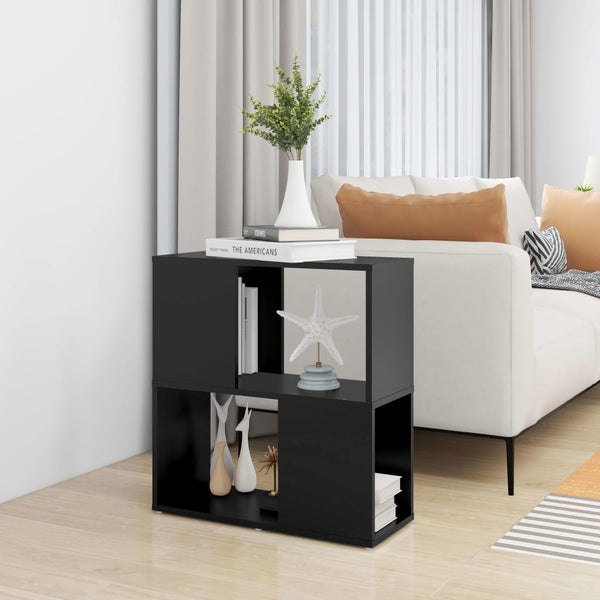 Schwarzes Bücherregal Donald\ 60x24x63cm (Holz)