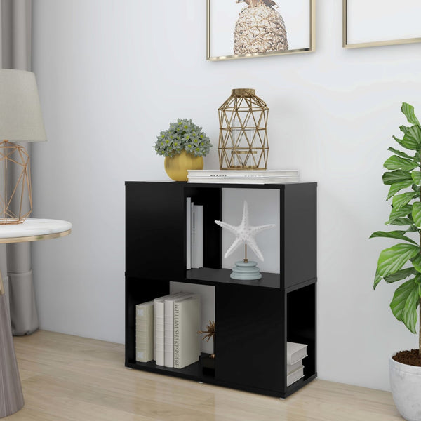 Schwarzes Bücherregal Donald\ 60x24x63cm (Holz)