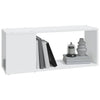 Weißes TV-Lowboard Donald 80x24x32cm (Spanplatte)