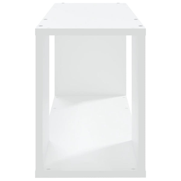 Weißes TV-Lowboard Donald 80x24x32cm (Spanplatte)
